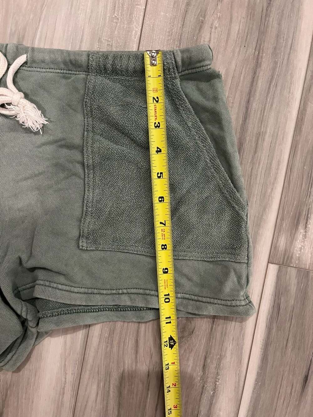 Aerie Green Cotton Shorts with Drawstring Waistband - Picture 5 of 6